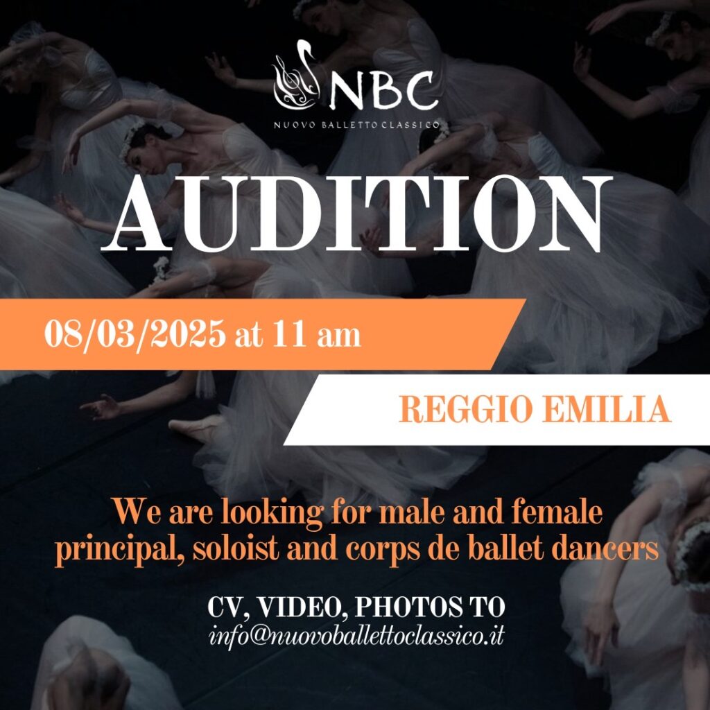 Nuovo Balletto Classico is Looking for Male and Female Dancers