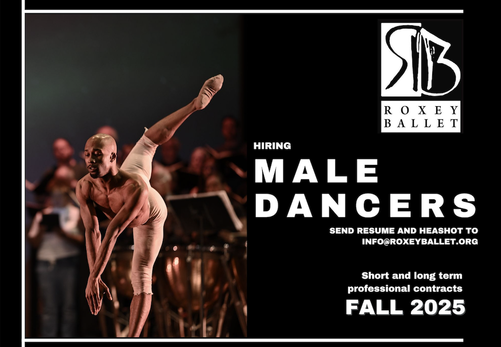 Roxey Ballet is Looking for Male Presenting Dancers
