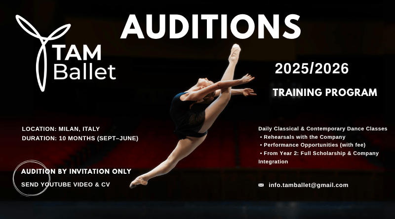 TAM Ballet Training Program Auditions